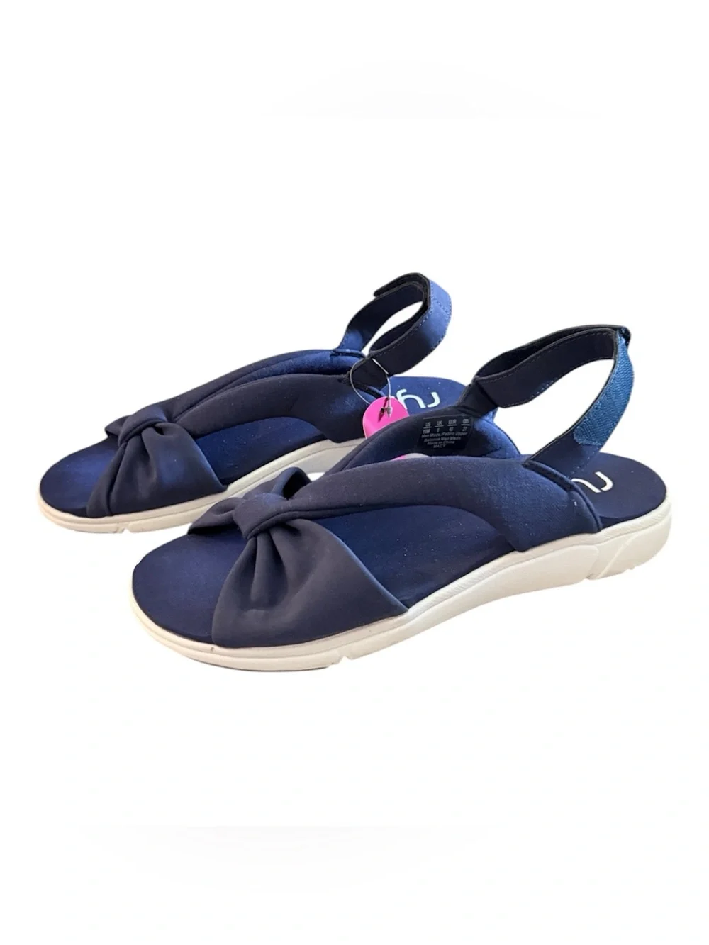 NWT Ryka Mallorie women’s 10 adjustable back strap navy blue sandals